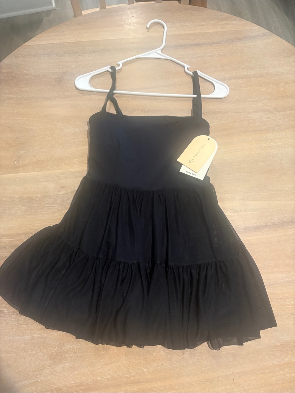 Black Tiered Sleeveless Dress -